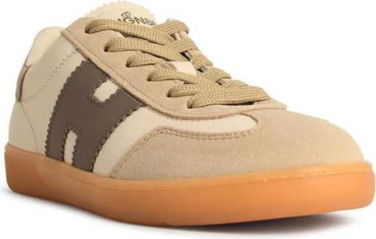 'cool' White Leather Sneakers - Image 2
