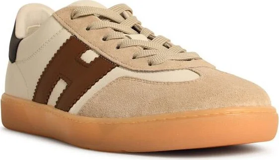 'cool' White Leather Sneakers - Image 2