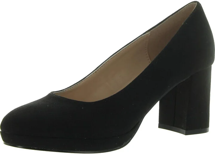 Cooler Womens Faux Suede Slip-On Pumps