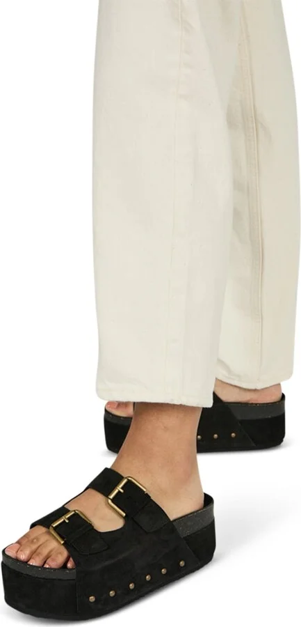 Cooper-Two Suede Platform Sandal-Black - Image 2