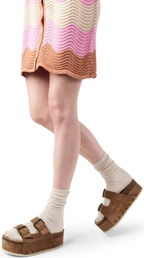 Cooper-Two Suede Platform Sandal-Brown - Image 2