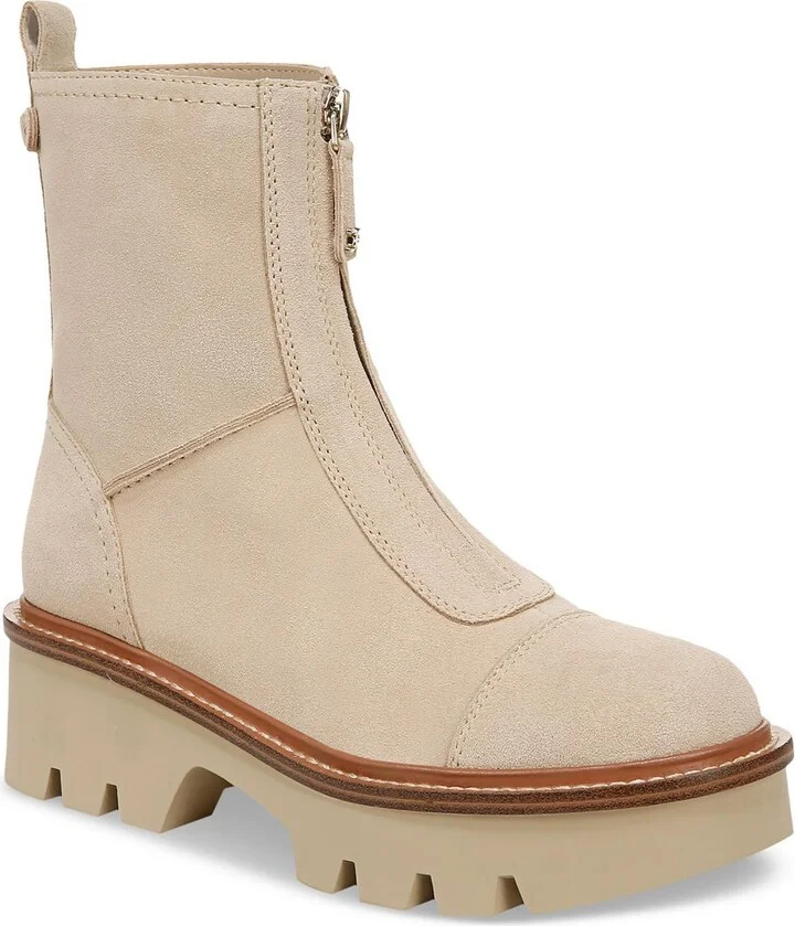 Cooper Womens Leather Lugged Sole Chelsea Boots