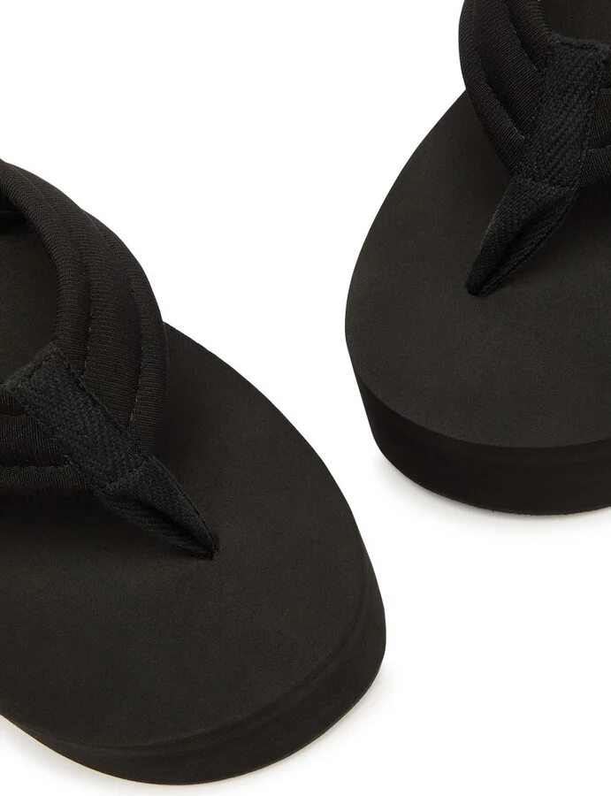 Coperni 90 Canvas Thong Wedge Sandals - Image 3
