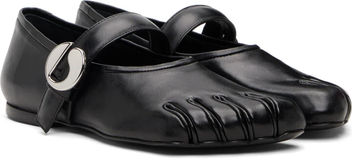 Coperni Black 5T Ballerina Flats - Image 4