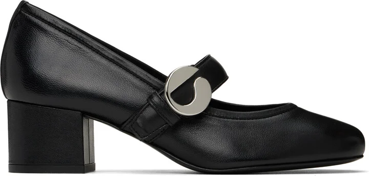 Coperni Black Ballerina Belt Heels