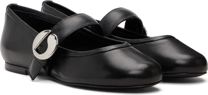 Coperni Black Belt Ballerina Flats - Image 4