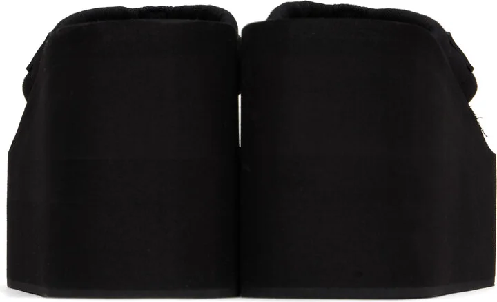 Coperni Black Branded Wedge Heeled Sandals - Image 2