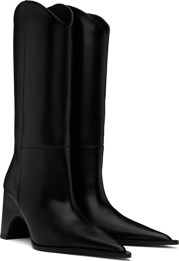Coperni Black Bridge Cowboy Boots - Image 4