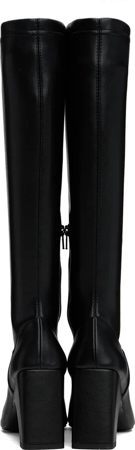 Coperni Black Bridge Stretch Tall Boots - Image 2