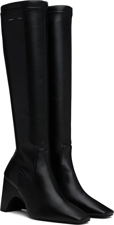 Coperni Black Bridge Stretch Tall Boots - Image 4