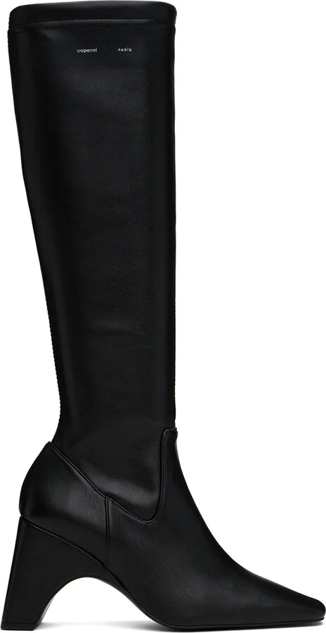 Coperni Black Bridge Stretch Tall Boots