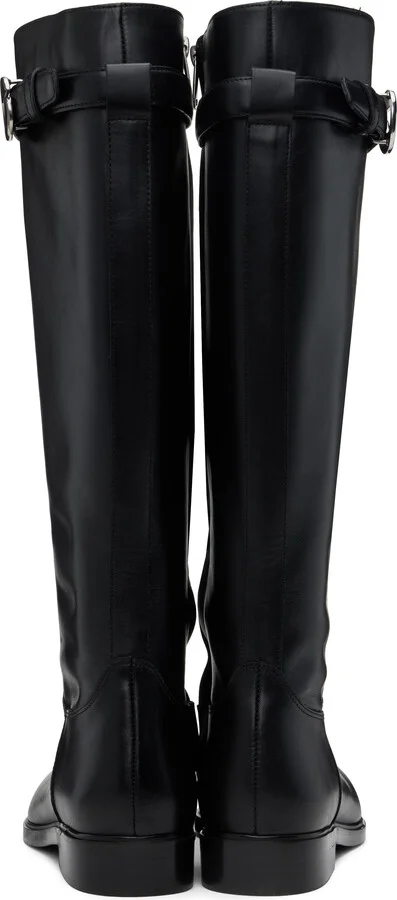 Coperni Black Cavalier Flat Tall Boots - Image 2