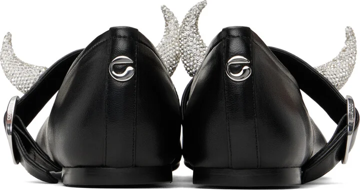 Coperni Black Disney Horn Ballerina Flats - Image 2