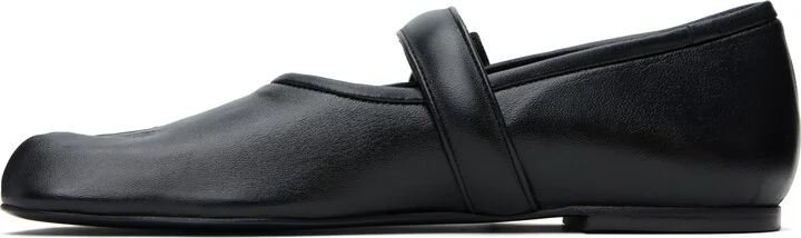 Coperni Black Five-Toe Ballerina Belt Loafers - Image 3
