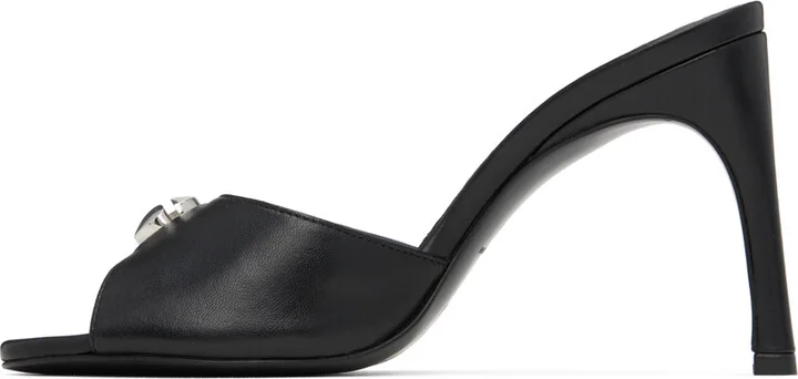 Coperni Black Logo Mules - Image 3