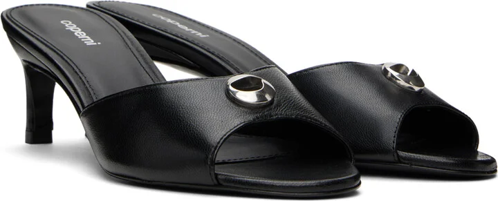 Coperni Black Low Logo Mules - Image 4