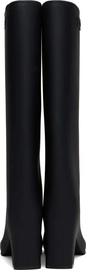 Coperni Black Rubber Bridge Tall Boots - Image 2