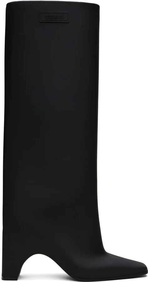Coperni Black Rubber Bridge Tall Boots