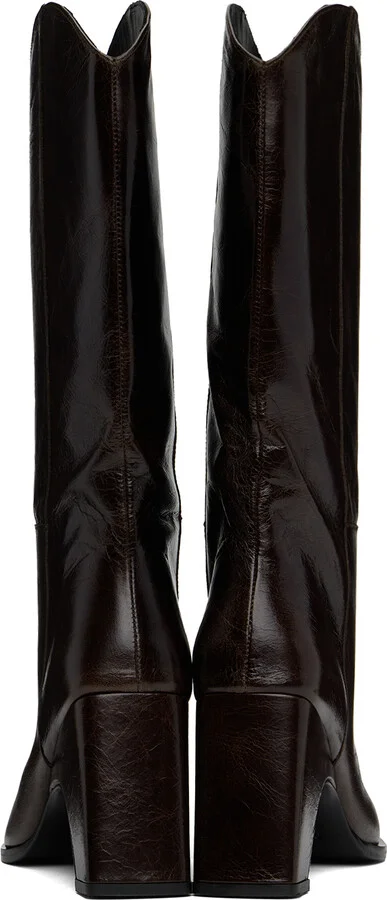 Coperni Brown Bridge Cowboy Boots - Image 2