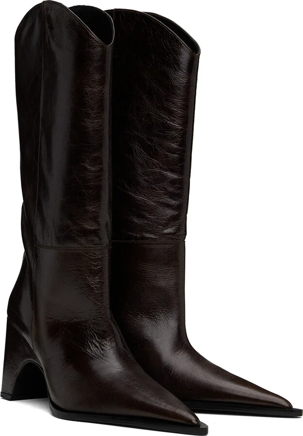 Coperni Brown Bridge Cowboy Boots - Image 4