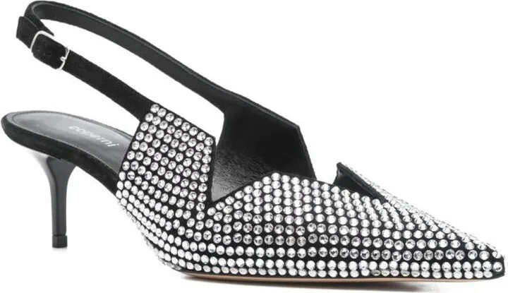 Coperni Crystal Embellished Star Cut Out Low Stiletto Shoes - Image 3
