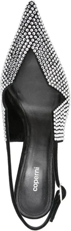 Coperni Crystal Embellished Star Cut Out Low Stiletto Shoes - Image 4