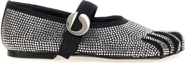 Coperni Embellished Five-Toe Ballerina Flats