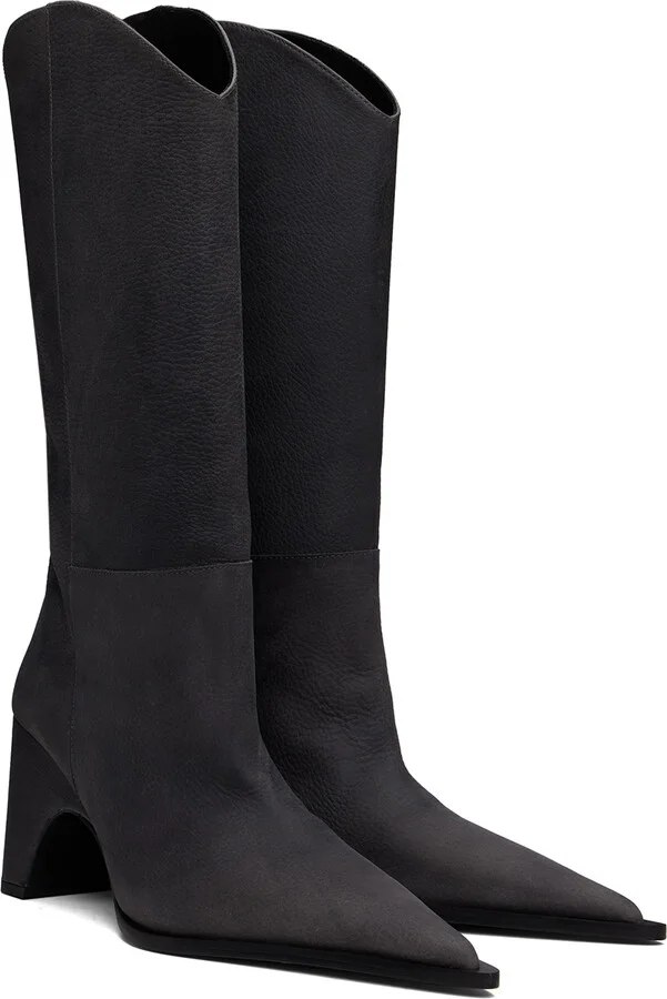 Coperni Gray Bridge Cowboy Boots - Image 4