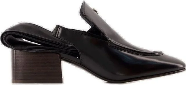 Coperni Logo Plaque Slingback Moccasins