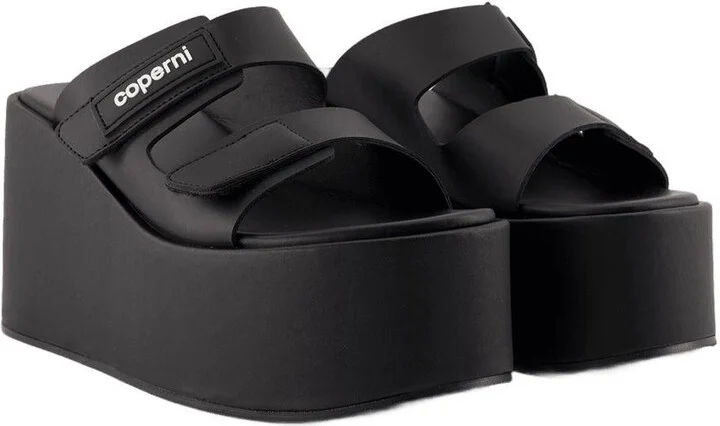 Coperni Patch Wedge Sandals - Image 2