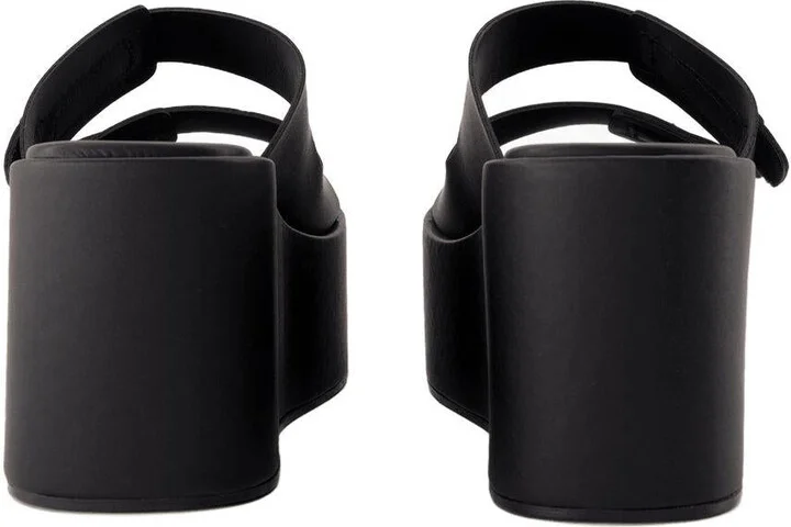 Coperni Patch Wedge Sandals - Image 3
