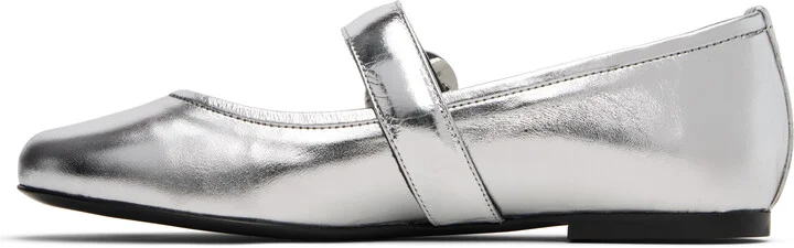 Coperni Silver Belt Ballerina Flats - Image 3