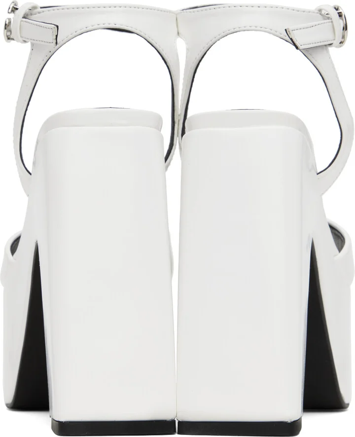 Coperni White Bridge Platform Sandals - Image 2
