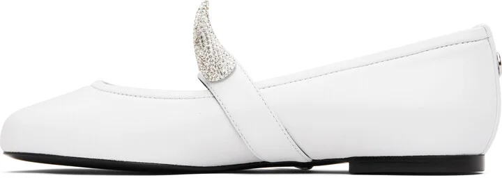 Coperni White Disney Horn Ballerina Flats - Image 3