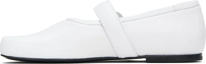 Coperni White Five-Toe Belt Ballerina Flats - Image 3