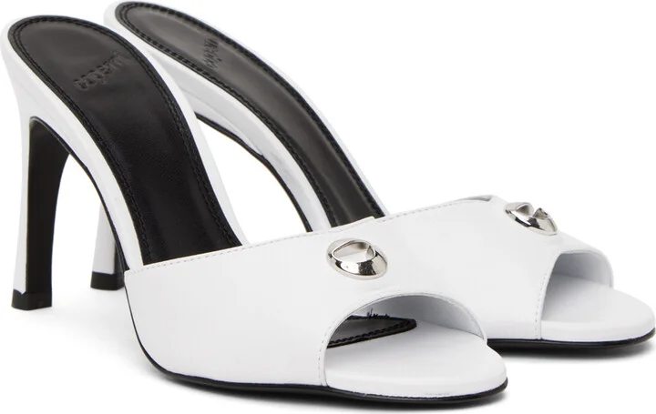 Coperni White Logo Mules - Image 4