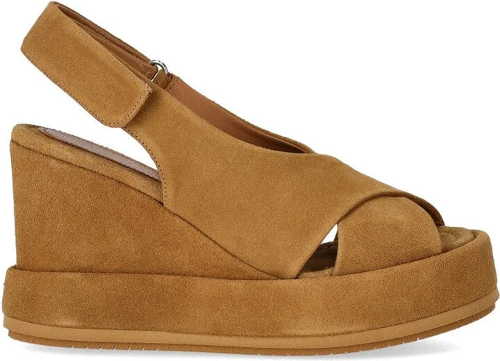 Cora Brown Wedge Sandal