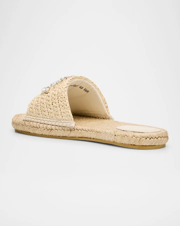 Cora GG Interlock Raffia Espadrille Sandals - Image 6