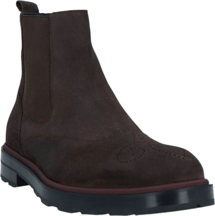 Corad 6239751 Men's Ebano Bovine Suede Leather Chelsea Boots