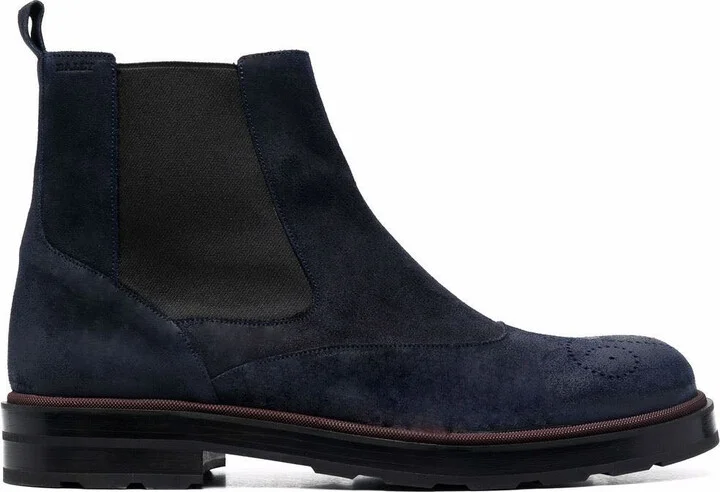Corad 6239753 Men's Midnight Bovine Suede Leather Chelsea Boots