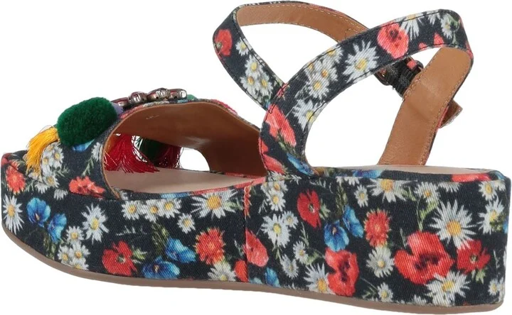 Coral Blue Woman Sandals - Image 4