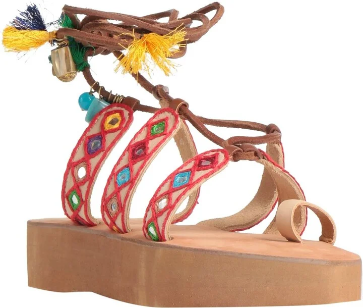 Coral Blue Woman Thong sandal - Image 4