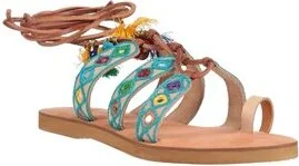 Coral Blue Woman Thong sandal - Image 2