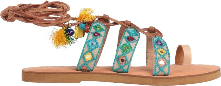Coral Blue Woman Thong sandal - Image 3