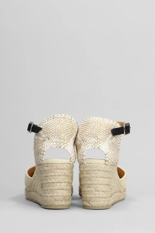 Coraline-6-264 Wedges In Beige Canvas - Image 4