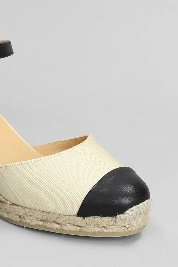 Coraline-6-264 Wedges In Beige Canvas - Image 5