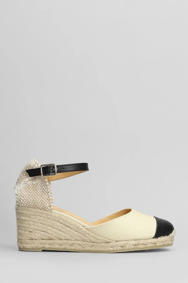 Coraline-6-264 Wedges In Beige Canvas
