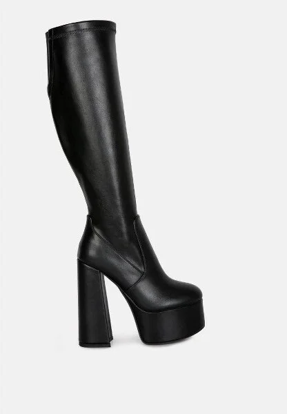 Coraline High Block Heeled Calf Boots Women - Image 3