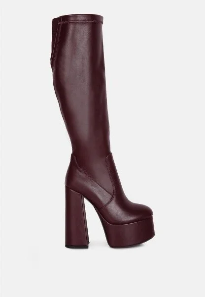 Coraline High Block Heeled Calf Boots Women - Image 4