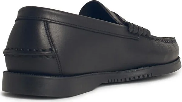 'coraux' Black Leather Loafers - Image 3